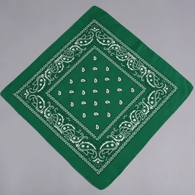 🧣 Polyester Paisley Cashew Flower Square Scarf