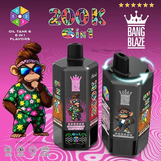 **Bang Blaze 200K 6-in-1 Disposable Vape**