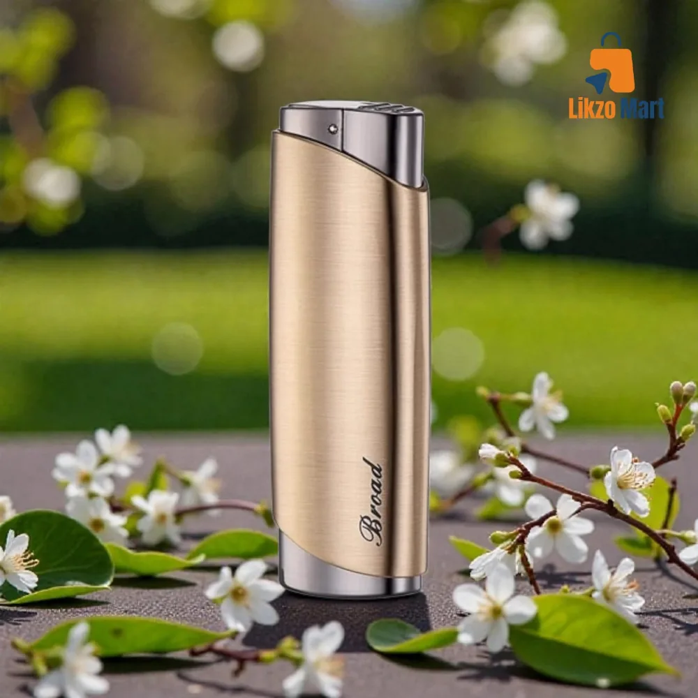 Business Gifts Metal Brushed Windproof Straight Lighter💥
