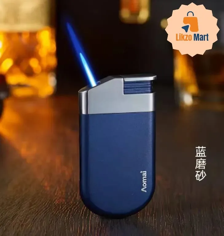 🔥 Windproof Metal Oblique Direct Blast Butane Gas Lighter 🔥
