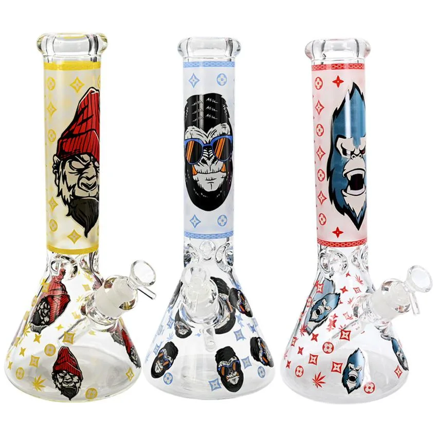 12" Gorilla glass water bong-( Random calour )