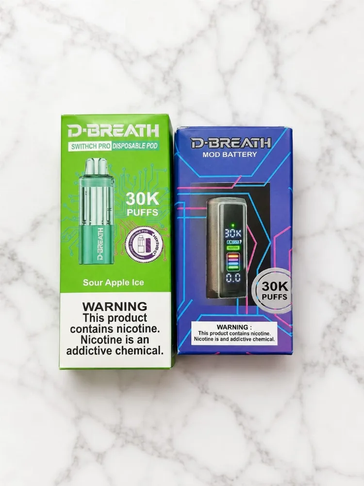 D-Breath Switch Pro Disposable Pods & Modular Batteries 30k puffs