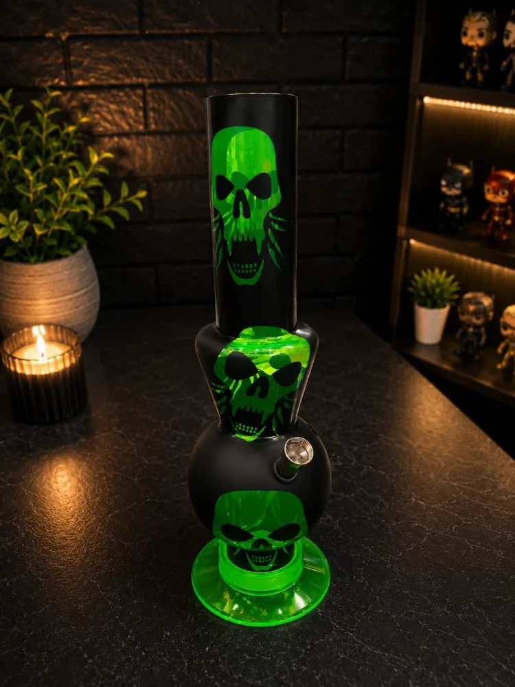 Bong Hukka ( Length : 12 inci )Rolling Stones Acrylic Bong(Random Color)