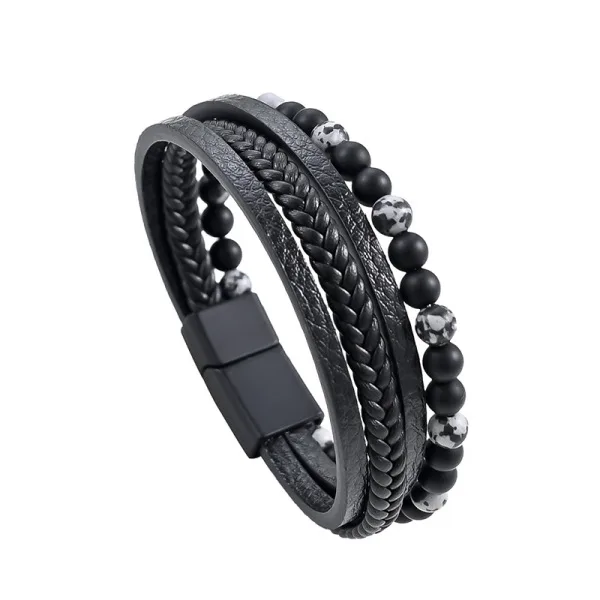 European & American INS Style Men’s Multi-Layer Bracelets