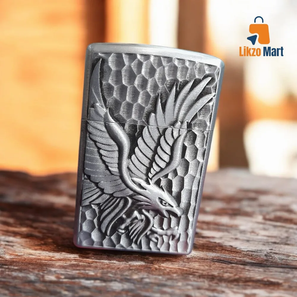 Metal Vintage Collection Engraved Eagle Butane Lighter 🦅