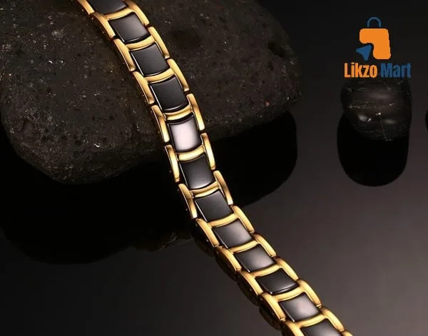 Ceramic Gold-Plated Men's Bracelet😍