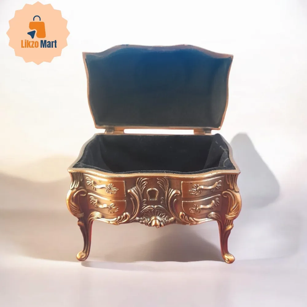 Antique French Art Nouveau gilt Jewelry Secretary Desk