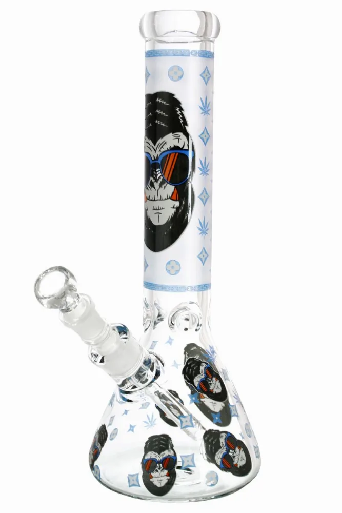 12" Gorilla glass water bong-( Random calour )