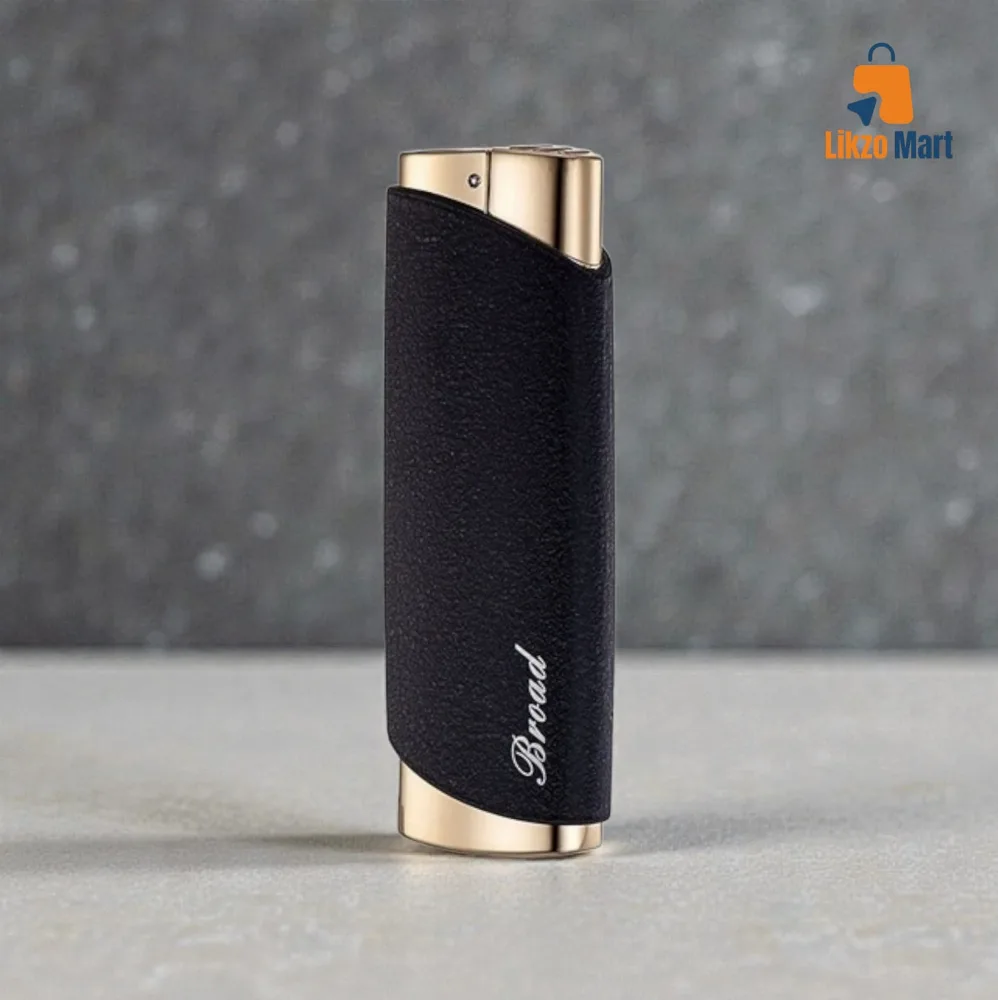 Business Gifts Metal Brushed Windproof Straight Lighter💥