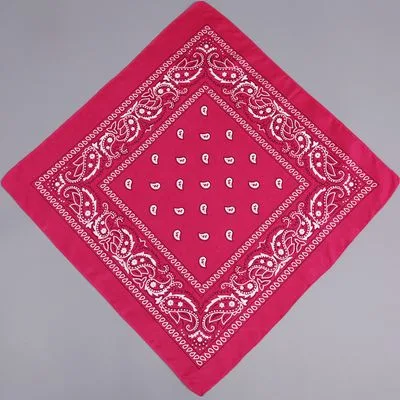 🧣 Polyester Paisley Cashew Flower Square Scarf