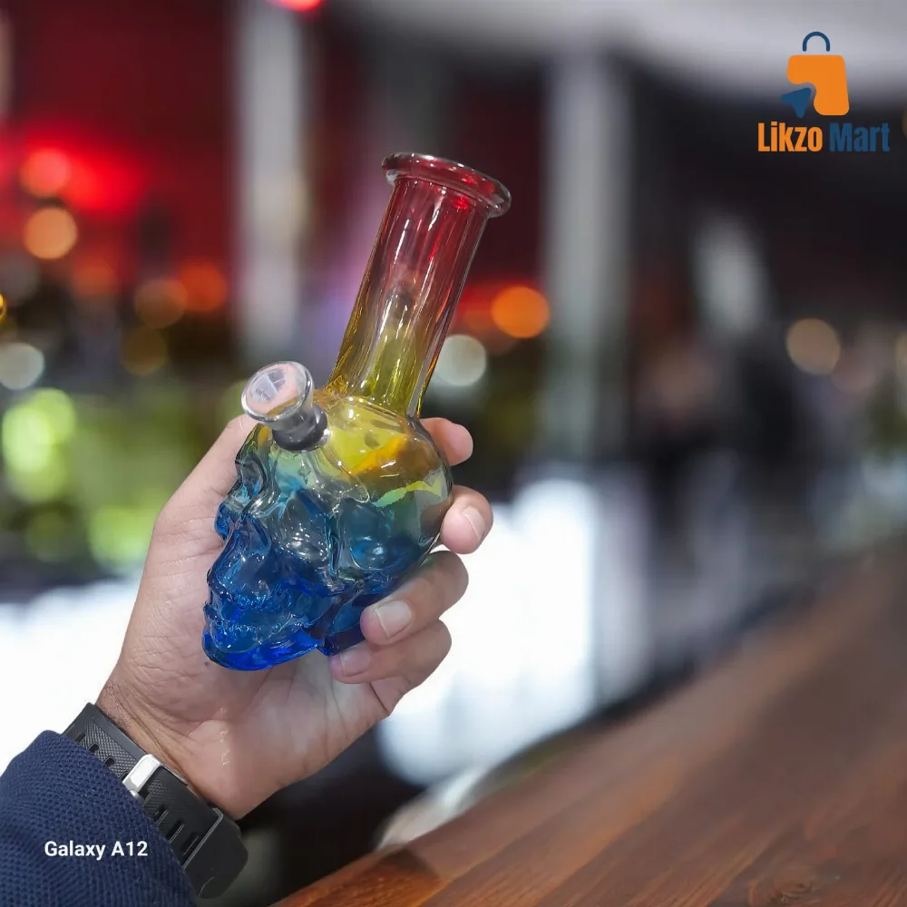 Skull Glass Mini Water Pipe💀