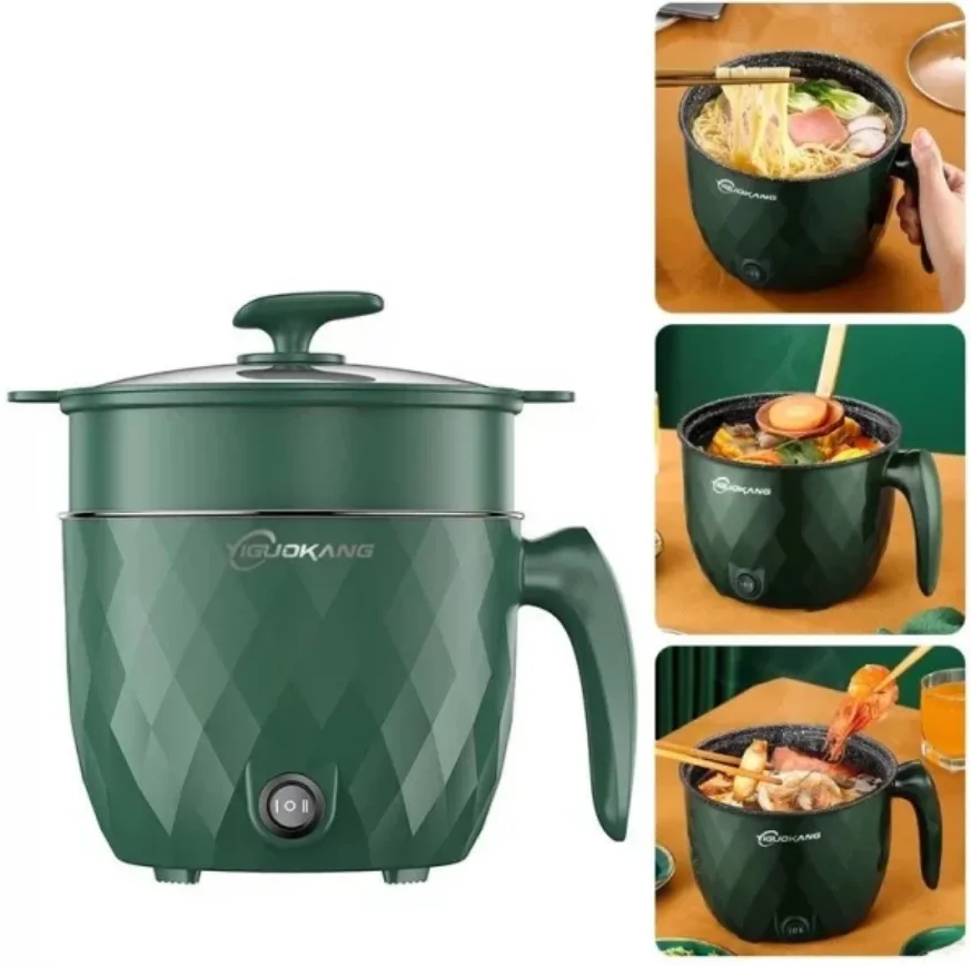 2L Multifunctional Electric Cooking Pot with a non-stick surface.
