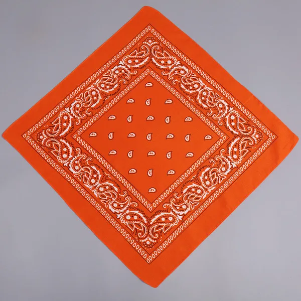 Polyester Paisley cashew flower square scarf magic outdoor riding hip hop style headscarf