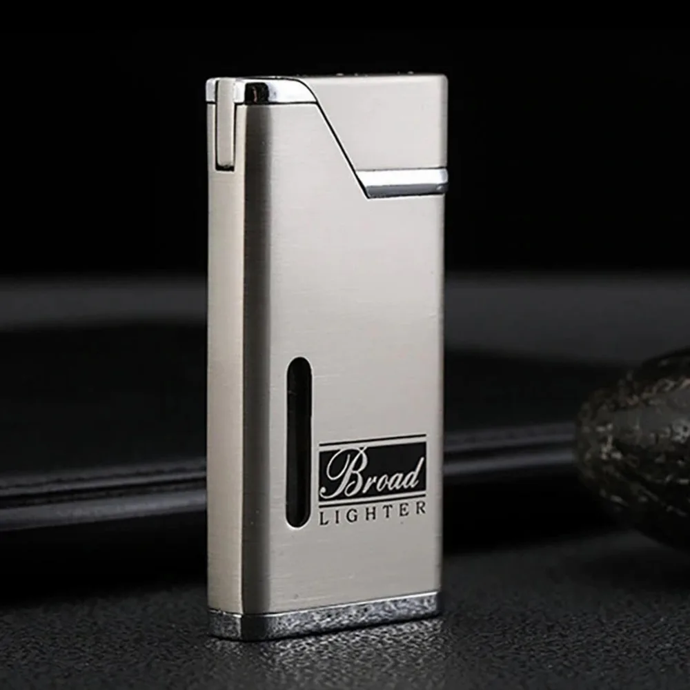 Metal Visible Gas Lighter Cigar Smoking Lighters