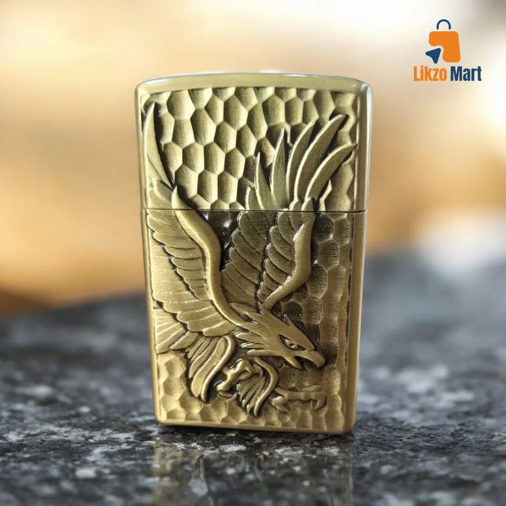 Metal Vintage Collection Engraved Eagle Butane Lighter 🦅