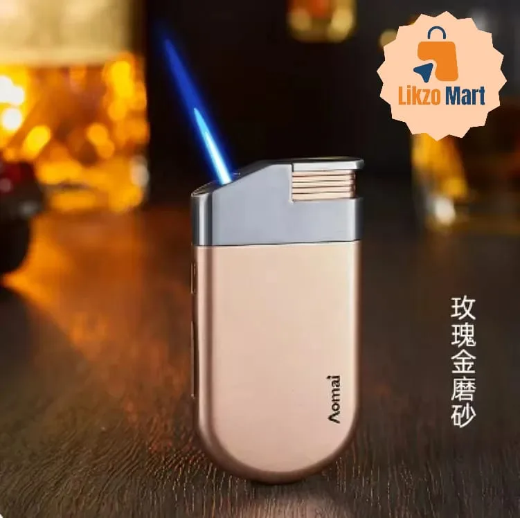 🔥 Windproof Metal Oblique Direct Blast Butane Gas Lighter 🔥