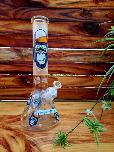 12" Gorilla glass water bong-( Random calour )