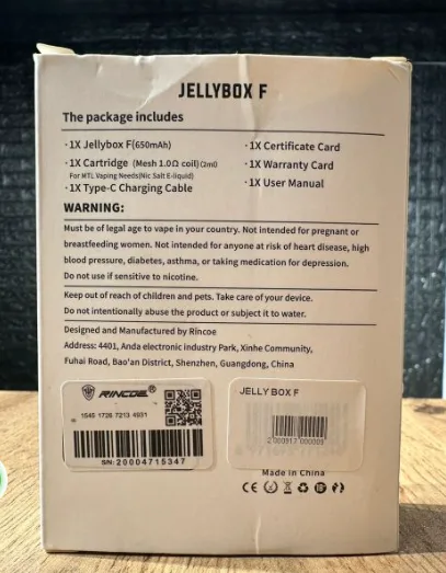 Jellybox F Pod Kit 650mAh Authentic - Jelly Box Podkit