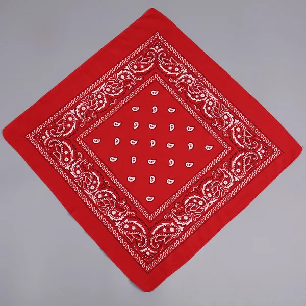 Polyester Paisley cashew flower square scarf magic outdoor riding hip hop style headscarf