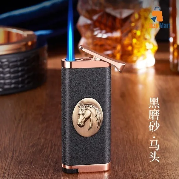 Trendy Three-Dimensional Embossed Blue Flame Lighter 😍