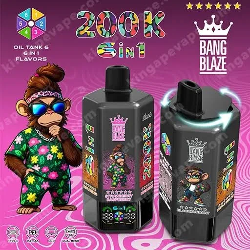 **Bang Blaze 200K 6-in-1 Disposable Vape**