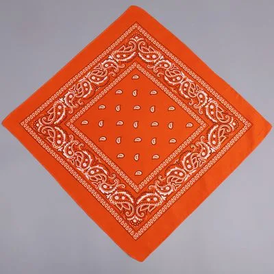 🧣 Polyester Paisley Cashew Flower Square Scarf