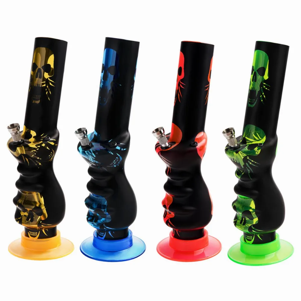AT-Acryl Bong 32cm Flames( Random calour )