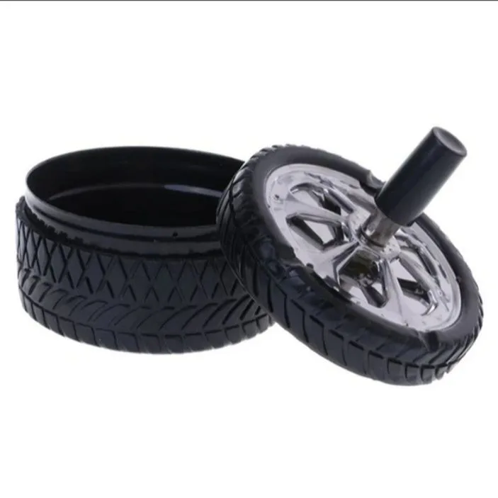 Stainless Steel Car Ashtray - Black