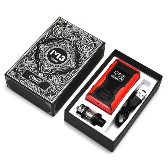 Electronic m3 128W Box Mod Kit With 3 5ml Tank Built in 2000mAh Battery Huge Thick Oil Gaft Flaveor 1
