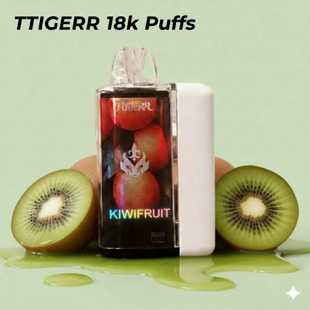 Ttigerr 18k Puffs Disposable Kiwi Fruit 1 Piece