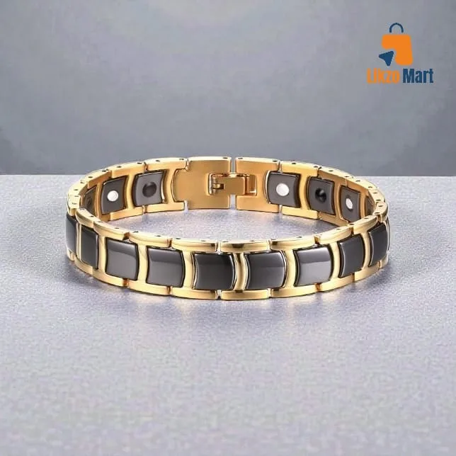 Ceramic Gold-Plated Men's Bracelet😍