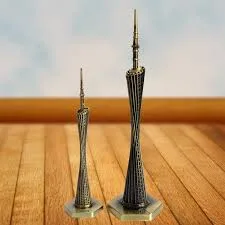 Statues Ornaments Statues Sculptures Canton Tower Model Figurine Famous Landmark Architecture Home Office Decoration