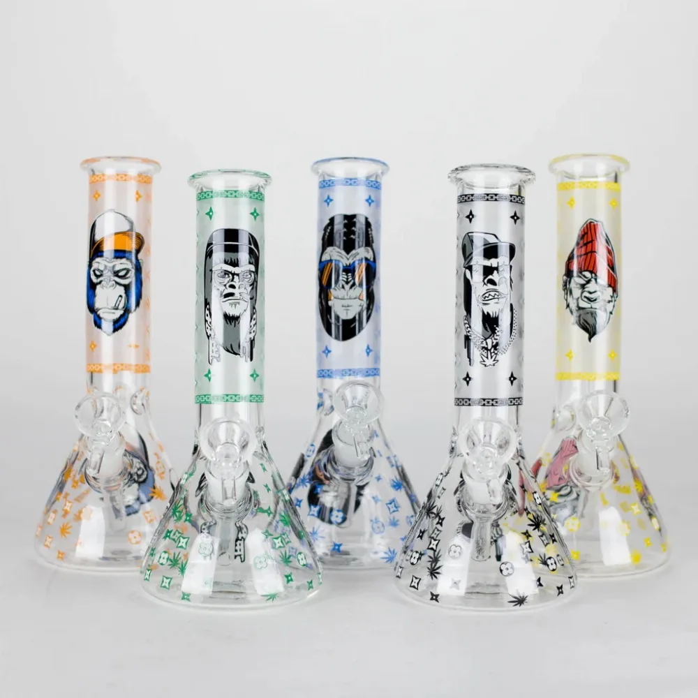 12" Gorilla glass water bong-( Random calour )
