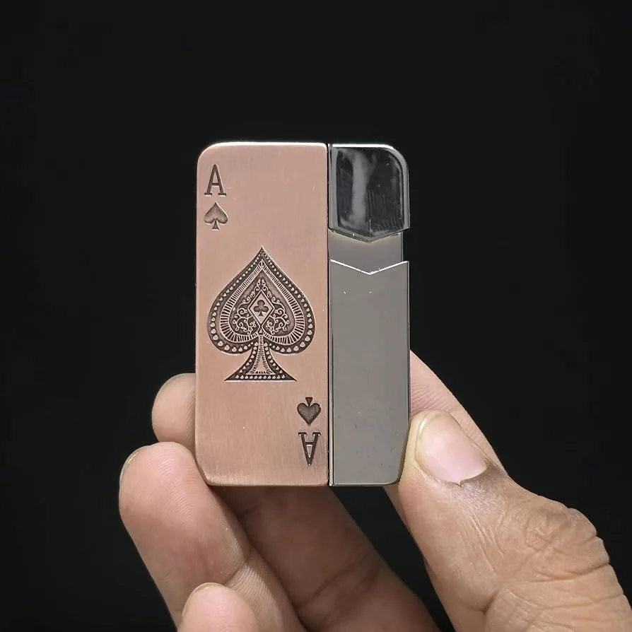**Ace of Spades Metal Jet Torch Lighter** 🔥🖤