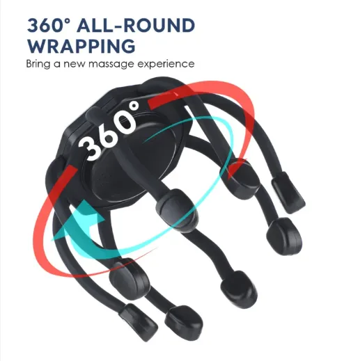 Electric octopus head massager