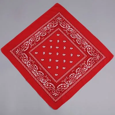 🧣 Polyester Paisley Cashew Flower Square Scarf