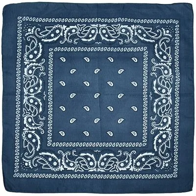 🧣 Polyester Paisley Cashew Flower Square Scarf