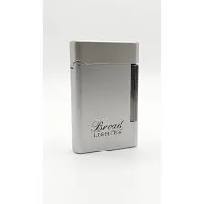 Broad Electroplated Metal Lighter Butane Gas Red Flame Windproof Smoking Lighters