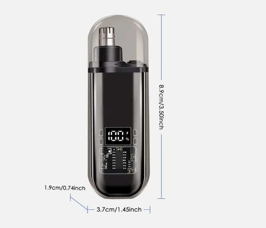 Type-C digital nasal hair trimmer