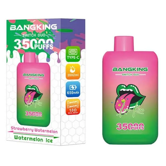 Bang King Switch Duo Disposable Vape Wholesale – 35K Puffs, 36ml, Dual Options, Rechargeable