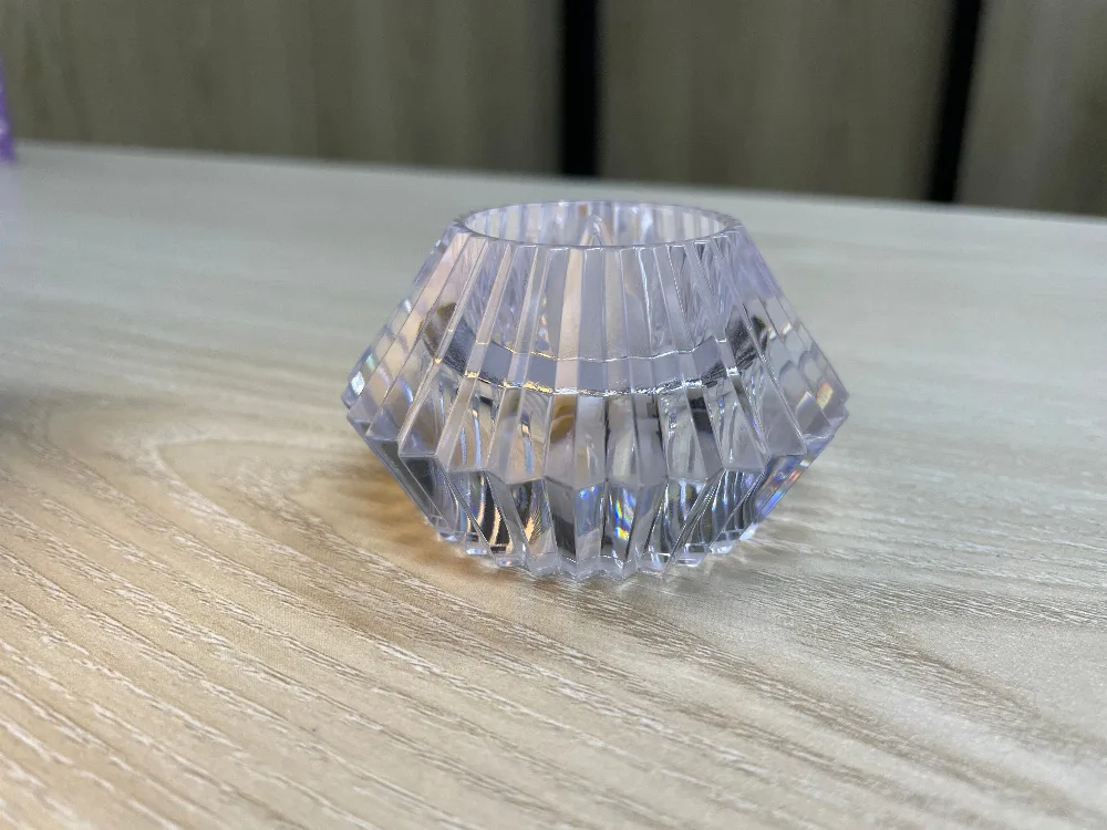 crystal diamond-shaped LED tea light candle