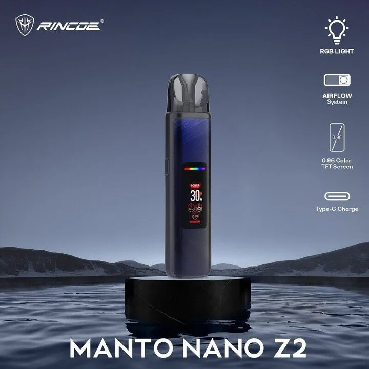Vape Rincoe Manto Nano A2 Pod System Kit 1000mAh 2ml new (60ml Flavour Juice free)
