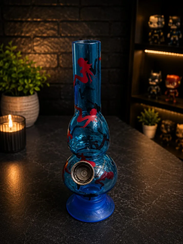 Bong Hukka ( Length : 6 inci )Rolling Stones Acrylic Bong(Random Color)