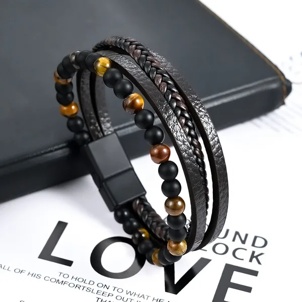 European & American INS Style Men’s Multi-Layer Bracelets