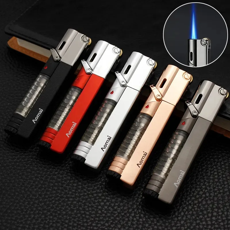Cigar Bbq Kitchen Cooking New Amoi Gas Visible Jet Windproff Lighter