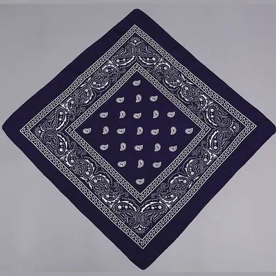 🧣 Polyester Paisley Cashew Flower Square Scarf