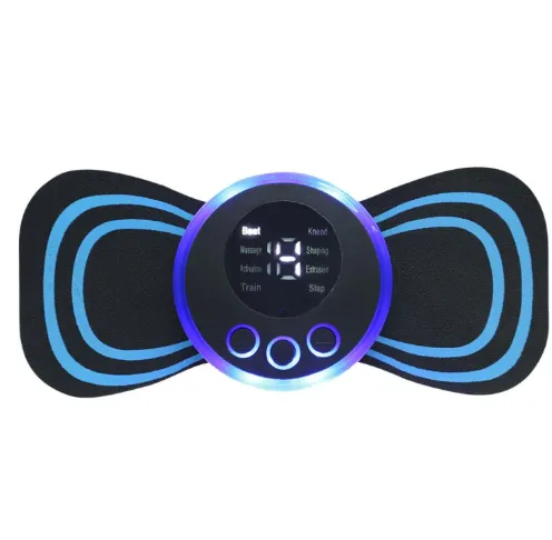 EMS Mini Neck Pulse Massager Electric LCD Display