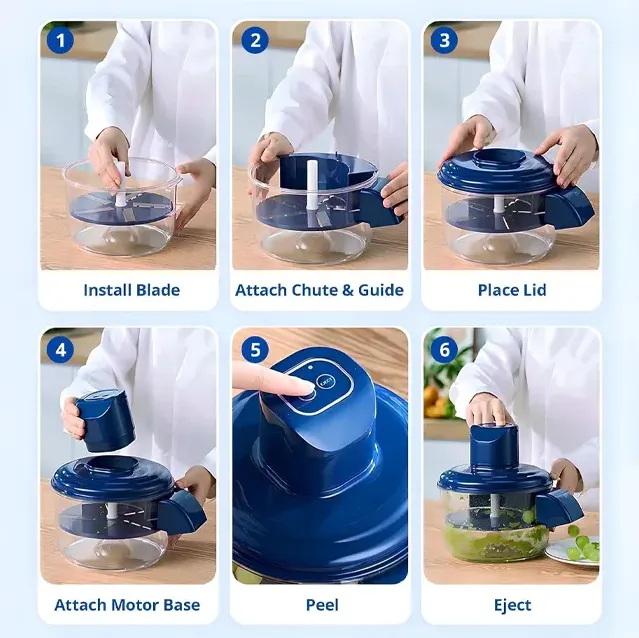 rechargeable electric grape and garlic peeler machine