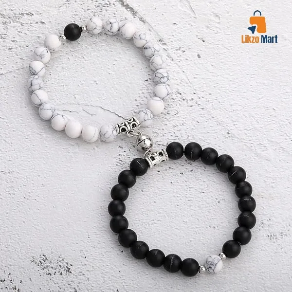 European & American New Heart-Shaped Couple Bracelet 🖤❤️