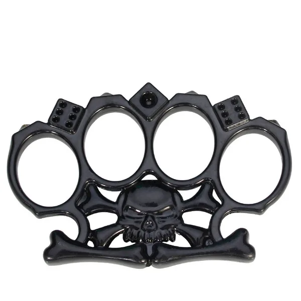 Finger Tiger Four-Finger Self-Defense Weapon Metal Anti-Wolf Fist Buckle Iron Fist Rescue Hand Brace Tiger Finger Self-Defense Gloves